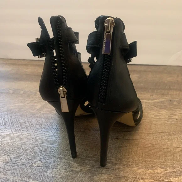 vince Camuto gladiator Stiletto Strappy Ankle Dressy Black Sandal Size 10 - Picture 5 of 10